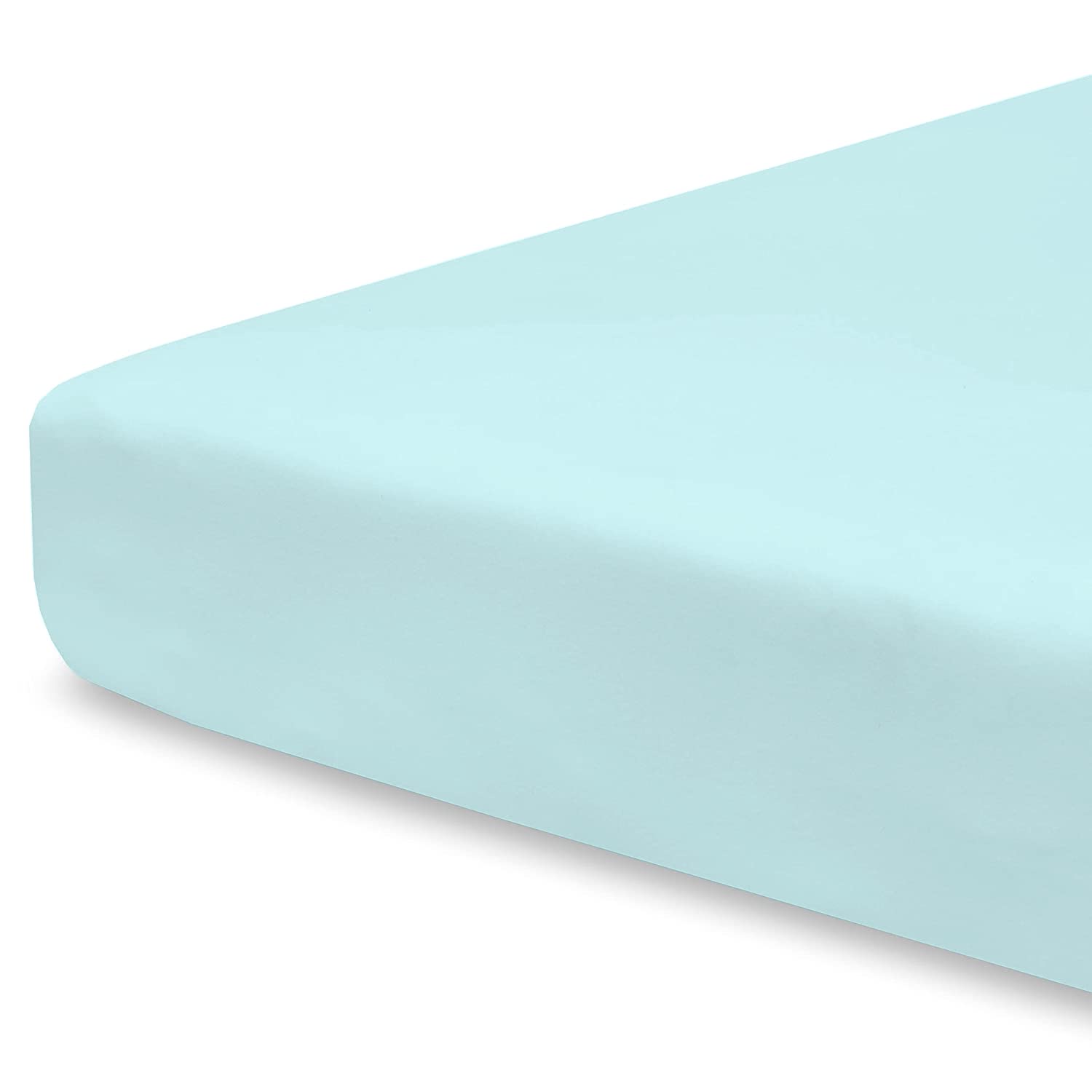 Pizuna Toddler Crib Pillow Cases 33x46cm Baby Blue, 2pc 400 Thread Count 100% Long Staple Cotton Luxurious Sateen Weave Baby Small Pillow Cases For Crib Bed By — view 128