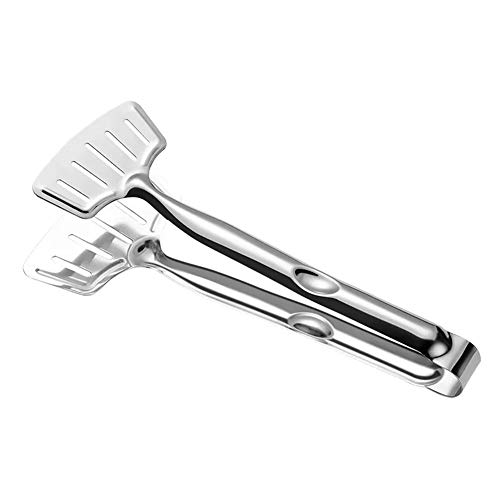 Kalaokei Barbecue Tools Tongs Baking Cooking BBQ Non-Stick Bread Steak Clamp Clip Tool Silver
