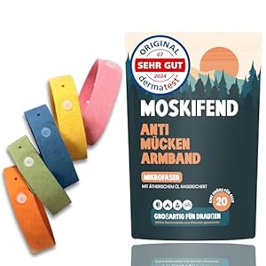 MOSKIFEND Anti-Mücken Armband 20x Armbänder
