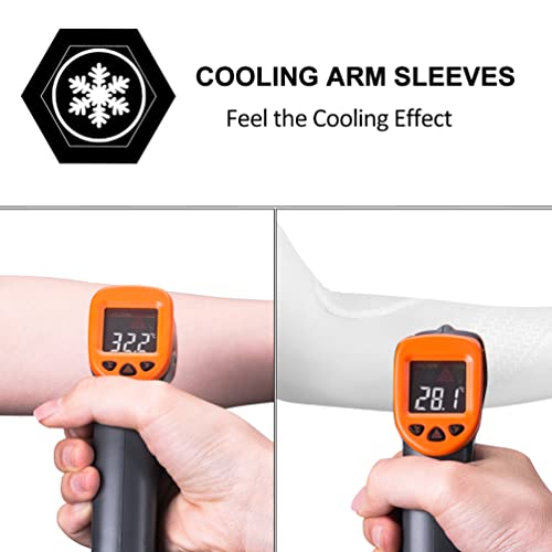 ROCKBROS Sun Protection Arm Sleeves Cooling Running Golf Fishing Cycling Arm Sleeves4