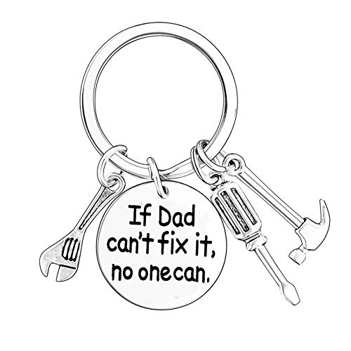 Papa Dad Gifts - If Dad/Papa Cant Fix It No One Can Keychain Gifts for Dad from Daughter Son Daddy Gifts from Kids Fathers Day Gifts Papa Gifts Dad Keychain (Dad Keychain)