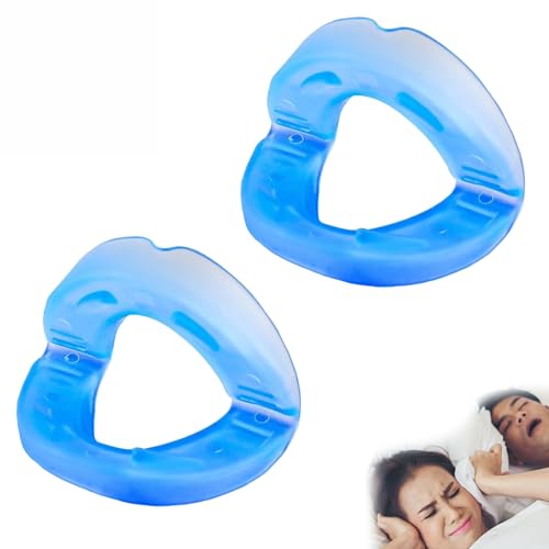 Pack de 2 Dispositivo Anti Ronquidos Protector Bucal, Férula Dental Ajustable Antirronquidos, Férulas Dental Moldeable, Reutilizable, Protector Bucal Antirronquidos, Unisex