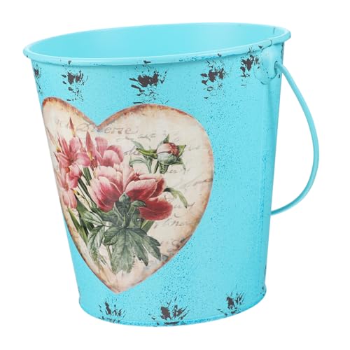 Kisangel Seau De Bureau Fer pour Plantes Extérieur Jardin Et Terrasse Support De Fleurs Et Délicat