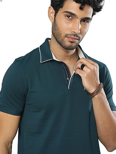 Image of STELLERS Men's Premium Pique Crush Polo T-Shirt | Feather Touch Feel |Regular Fit| Odour Resistant| Anti-Static| Wrinkle Free | Quick Dry | Stretchable | Lightweight | Sweat-Proof