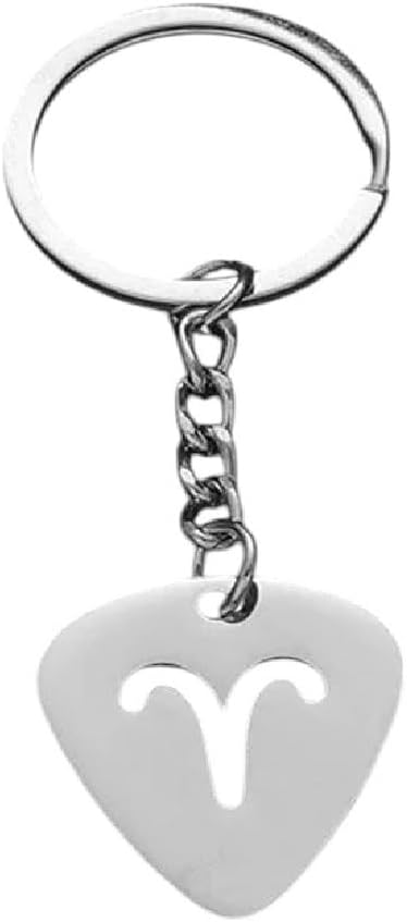 New 2026 Simple 12 Zodiac Sign Pendant Keychains Constellation Jewelry DIY Metal Stainless Steel Taurus Aries Scorpio Keyings Chaveiros Fashion Accessories Creative Gift