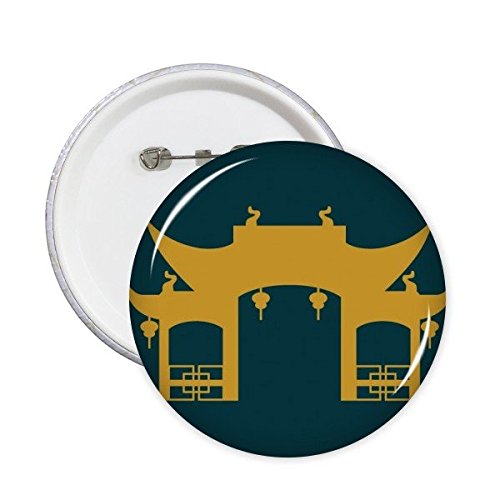 Badge bouton culture traditionnelle de Thaïlande lot de 5 broches