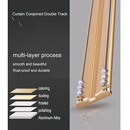 Systme de rail de plafond en alliage d'aluminium robuste bleu 300 cm