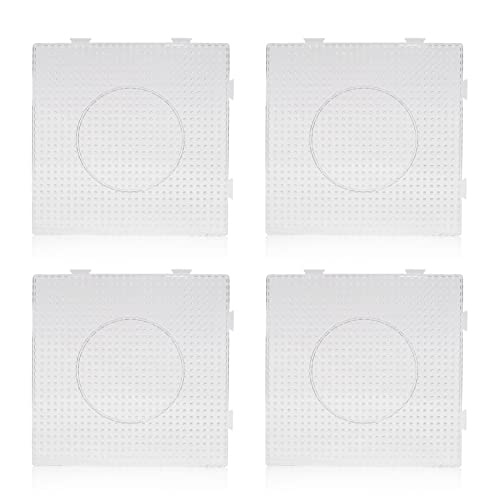ARTKAL Fuse Bead Pegboard for 2.6mm Iron Bead Board, Large Square Pegboard for Mini Beads, 4pcs