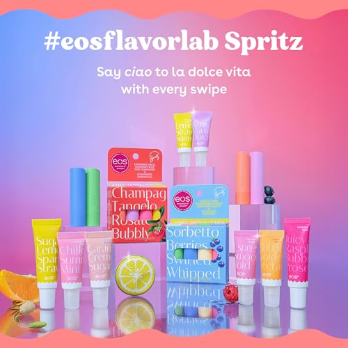 Image of eos Limited Edition 24H Moisture Mini Super Balm, Amalfi Sunset - Hydrating, Moisturizing Lip Treatment, For Dry Lips, Travel Size, Shea Butter, Cruelty-Free, 0.169 fl oz, 3-Pack