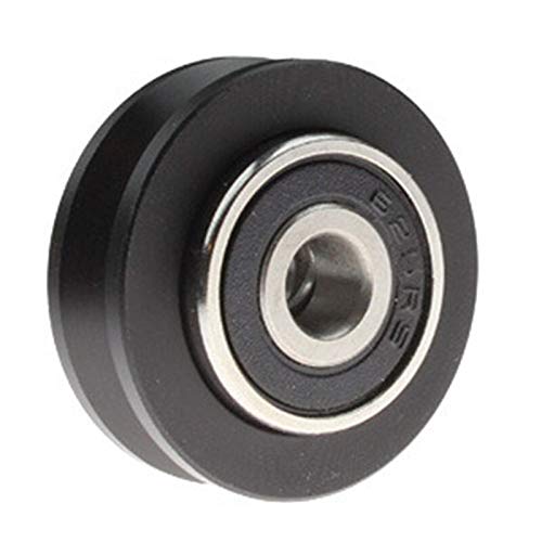 Lysee 3D Printer Parts & Accessories - 10pcs Dual Bearing V-Wheel Kit Double Bearing Delrin V Wheel 5mm bore Reprap 3D Printer CNC Part