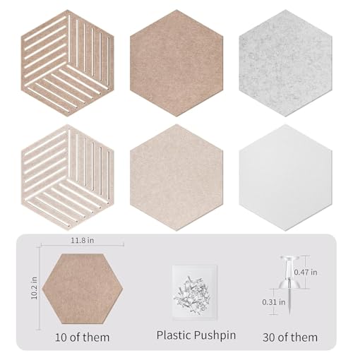 Panneau hexagonal isolation phonique et tableau mural d'affichage pour salon