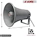 5 CORE 9 Inch PA Horn 200W Loud Speaker Bull Horn Loud Audio 8Ohm All Weather Indoor Outdoor Use Bracket and Hardware Included - UHC 150 1Pc
