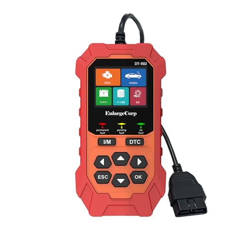 �G�����[�W���� OBD2�f�f�@ �S�V�X�e�� �f�f �c�[�� �ԗ��̏�EDTC�m�F�E�G���[�R�[�h�����E�r�K�X�`�F�b�N/ABS/SRS/VSA/SAS/�G���W��/�o�b�e���[ �z���_�ԗp DT-902