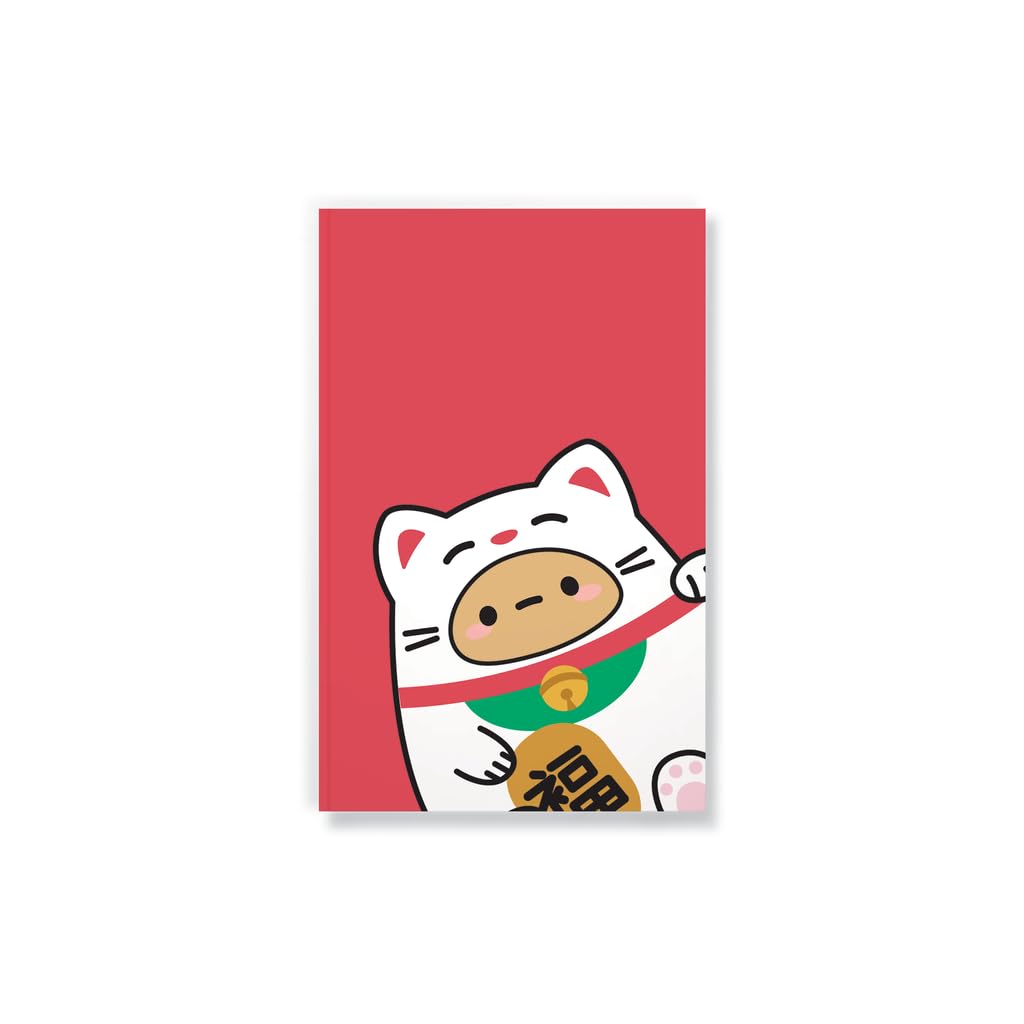 Classic Lucky Cat Layflat Notebook by Denik LLC