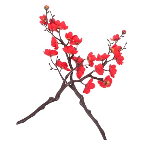 BESPORTBLE 2 Pièces Simulation Vases De Fleurs De Prunier Fausses Fleurs Décorations De Maison pour La Maison Faux Choix De De Prunier Décor De Fleur De ER Bricolage Faux Branche