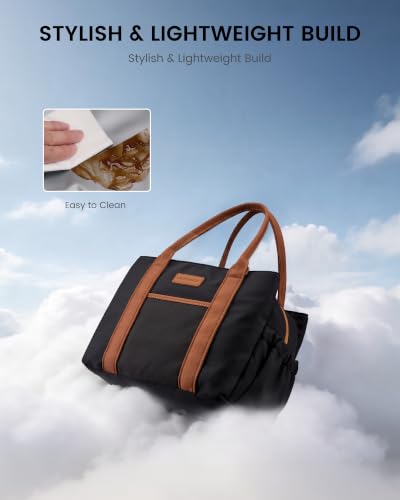 Insulated Lunch Bag Women with Triple Compartments & Bottle Holder - image 6