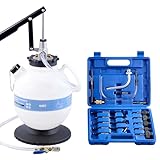 Orion Motor Tech 7.5L Transmission Fluid Pump, 2 Gallon Manual ATF Refill Kit Transmission Fluid Hand Pump Automotive, Transmission Fluid Transfer Pump, Transmission Fill Pump with 15 ATF Adapters