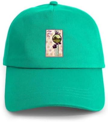 CafePress Vintage Violets Happy Mother's Day Adjustable Baseball Cap