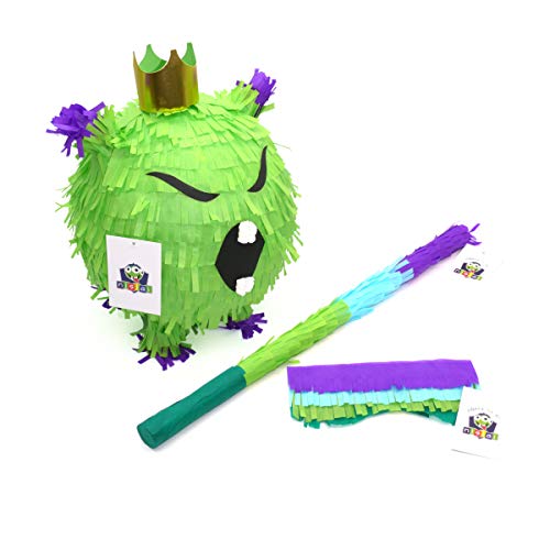 Pinata virus avec bâton et masque de protection de 38x25x25 cm