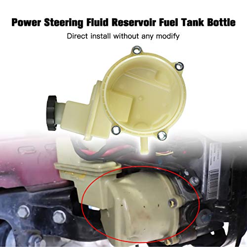 TIKSCIENCE Power Steering Fluid Reservoir Fuel Tank Bottle, 603-939, Fit for Dodge Charger Challenger and Chrysler 300 V6 V8 3.6L 5.7L