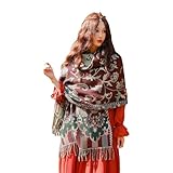 iCuviy Modischer großer Schal für den Winter, Pashmina-Schals und Wraps für Damen, extra weich,...