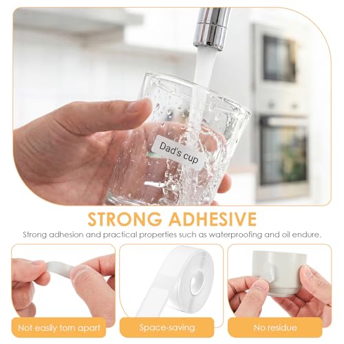Étiquettes autocollantes thermiques 12x40 mm pour organiser la cuisine et les câbles