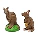 Fisher-Price Replacement Parts for Collectible Little People Noah's Ark, Safari, Jungle or Zoo Playset V8254 - Replacement Pair of Brown Kangaroo Figures