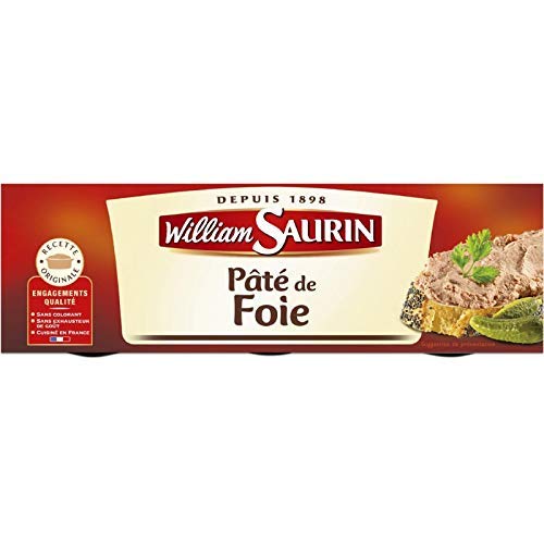WILLIAM SAURIN - Pâté De Foie Cuisinés Dans Le Sud Ouest 234G - Lot De 4 - livraison offerte