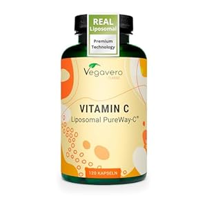 Vegavero Liposomal Vitamin C | 120 Capsules | Lab Tested, Highly Bioavailable PureWay-C | Authentic Phospholipid Bilayer Technology | Vegan