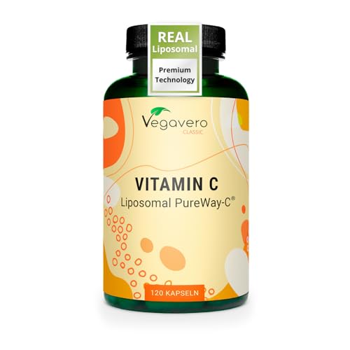 Vegavero Liposomal Vitamin C | 120 Capsules | Lab Tested, Highly Bioavailable PureWay-C | Authentic Phospholipid Bilayer Technology | Vegan