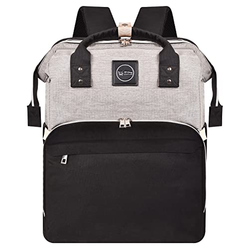 Image of EC Carry Diaper Bag Backpack with Changing Station, Bassinet Bed, Waterproof, Foldable Large Capacity with USB Charging Port