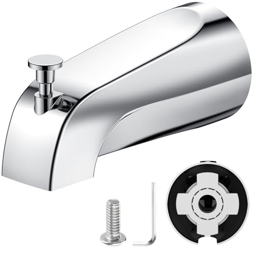 Tub Spout with Pull Down Diverter – Slip-Fit Bathtub Faucet Spout Replacement