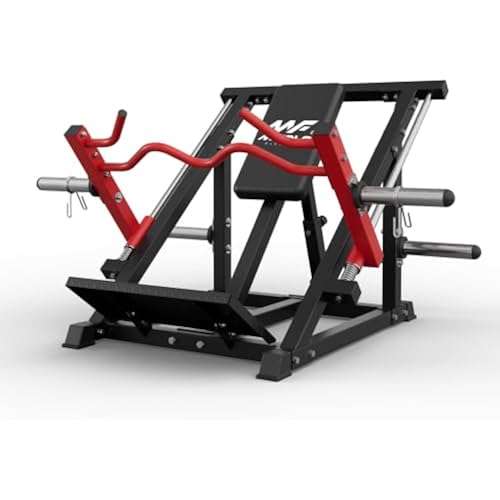 Mikolo Linear Row Machine, Rowing Machine for Home with Plate-Loaded Smith Row, Linear Bearing Back Workout Equipment for Home Gym