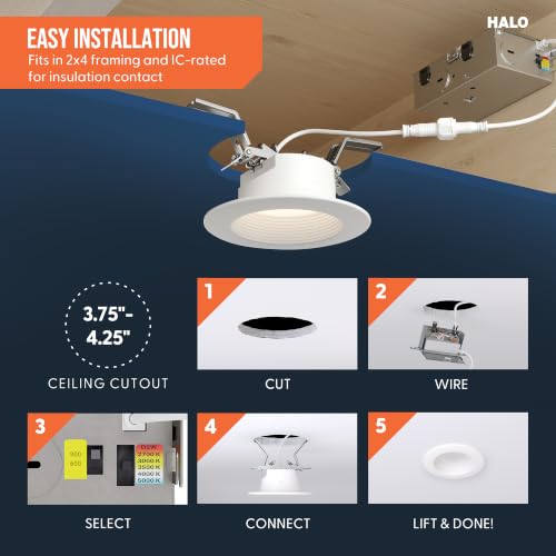 HALO RL Canless LED Recessed Lighting 4 in 5CCT 695/955lm - image 7