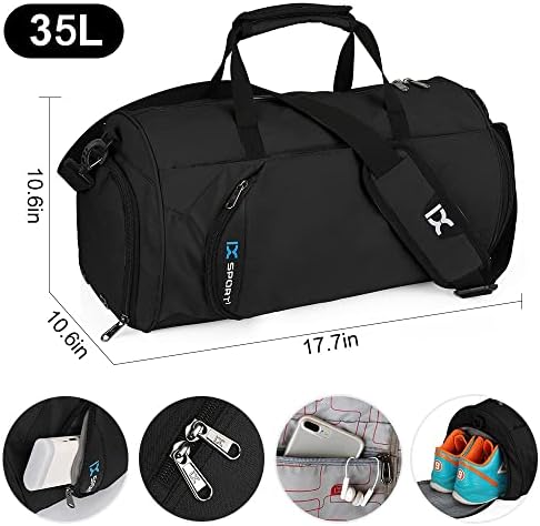 INOXTO Fitness Sport Small Gym Bag with 