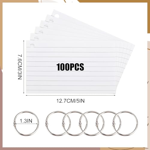 Tarjetas flash en blanco con rayas para un aprendizaje estructurado y móvil 2