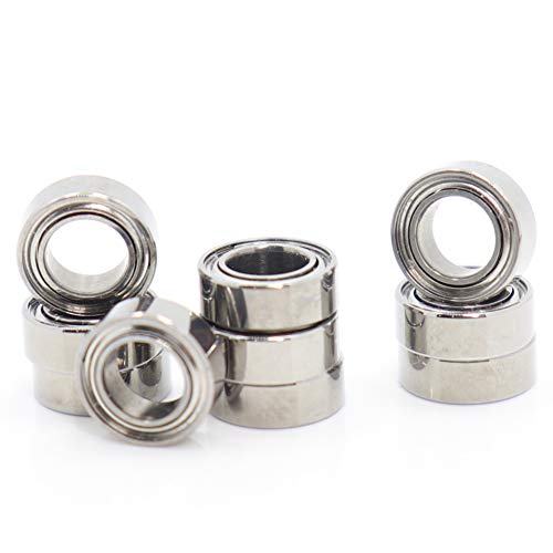 Rodamientos de bolas en miniatura de alta precisión ABEC-5 con blindaje de metal de 4 x 7 x 2,5, L-740ZZ (MR74ZZ) Cover