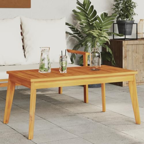 Table de repas en bois d'acacia résistant pour remplacer votre mobilier de jardin abîmé