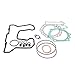 Tusk Top End Gasket Kit for Kawasaki KLR650 1987-2018