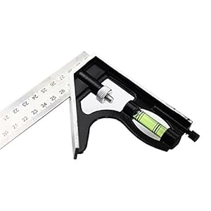 Generic 300mm Combination Multifunctional Horizontal Square Ruler Measure Tool with Level for RC Models