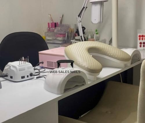 Apoio de Mão Para Manicure Modelo Delta (Prateado Bling)