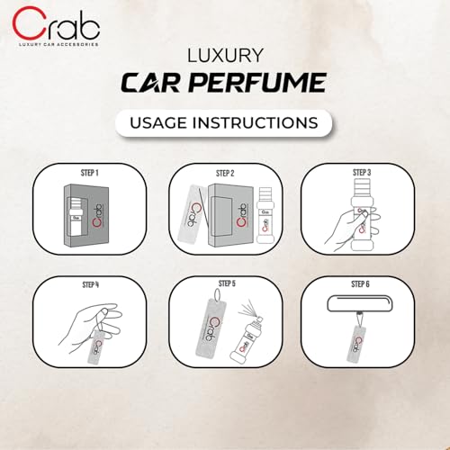 Image of Crab Premium Car Perfume With Absorbent Dangler (Aura)-Long Lasting Car