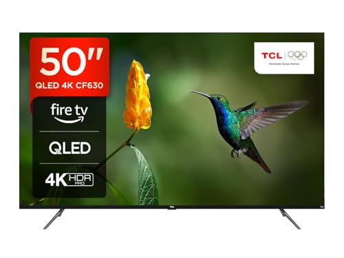 TCL 50CF630 126cm (50 ') QLED Fire TV (4K Ultra HD, HDR 10+, Dolby Vision & Atmos, Smart TV, Game...