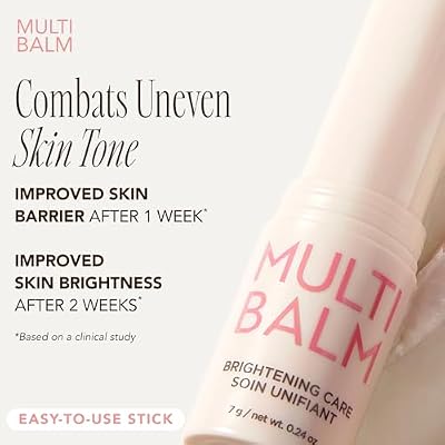 The Face Shop Brightening Care Multi Balm, Instant Glow Stick, Dark Spot Remover, Hyperpigmentation Treatment, Korean Skin Care with Vitamin C & E, All-in-One Moisturizer for Face, Lip & Under Eye