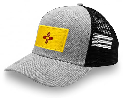 Image of International Tie State Hat for Men and Women, Adjustable Snapback Trucker Baseball Cap with Embroidered Patch