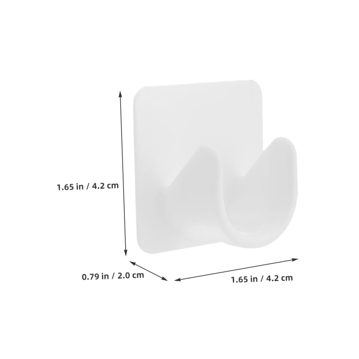 Housoutil 4Pcs No Drill Shower Curtain Rod Holder Self Adhesive Bracket for Valance Support Easy Setup Tension Rod Support for Bathroom Kitchen and Closet Use