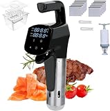 GYKOZY Sous-Vide-Garer mit Touchscreen-Steuerung und Heizplatte, präziser Temperatur- und Zeiteinstellung, für westliche Restaurants und die heimische Küche (Black)