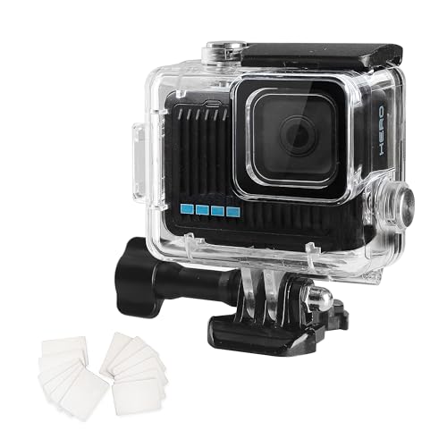 OKFUN Wasserdichte Tauch-Schutzhülle für Go Pro Hero 4K, 60 m Unterwasser-Tauchen, langlebiges Gehäuse für Schnorcheln, Surfen und Extremsportarten, Hero4K 2024 Action-Kamera-Zubehör