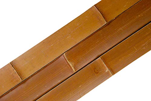 Eco-Friendly Bamboo Slats for Home & Commercial Use &ndash; Versatile Mocha Trim for Walls, Ceilings,...