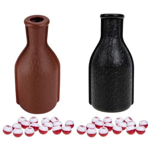 Juego de dados para billar con 2 botellas agitadoras de plástico accesorios de mesa